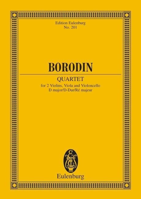 Borodin: String Quartet No. 2 D major (Study Score) published by Eulenburg